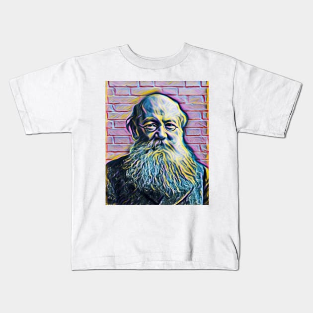 Peter Kropotkin Portrait | Peter Kropotkin Artwork 8 Kids T-Shirt by JustLit